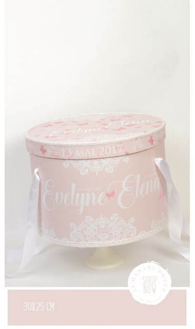 Trusou de botez  pentru fete cu fluturi si flori, Like a butterfly 1